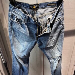 Lucky Brand 32x30 Vintage Straight distressed jeans